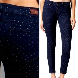 Paige Jeans Women Size 25 Polka Dot Jeans Skinny B